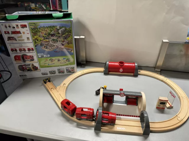 Brio Wooden Metro Railway Set 33513 VTG Complete