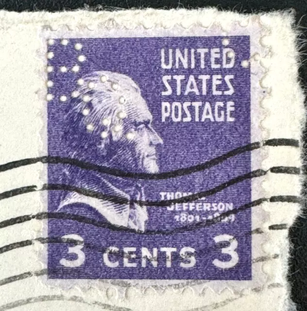 US POSTAGE 3c JEFFERSON STAMP - 1951 - WASHINGTON DC