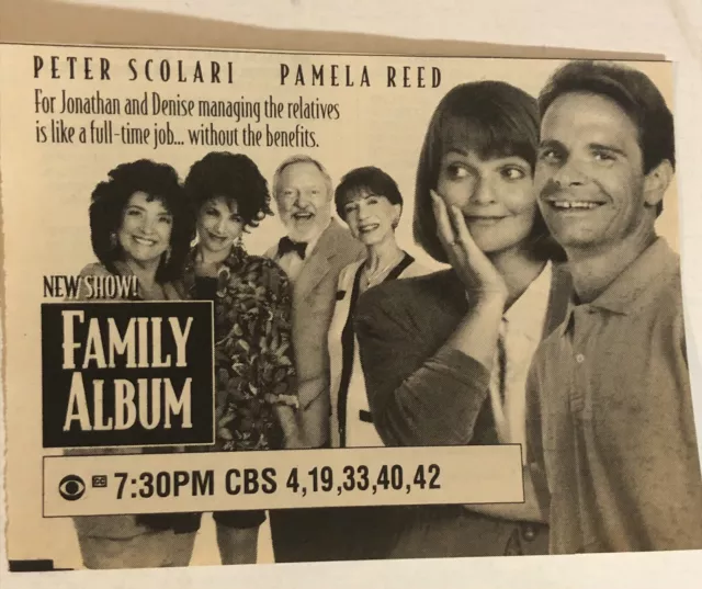 Family Album Movie Print Ad Peter Scolari Pamela Reed TPA5