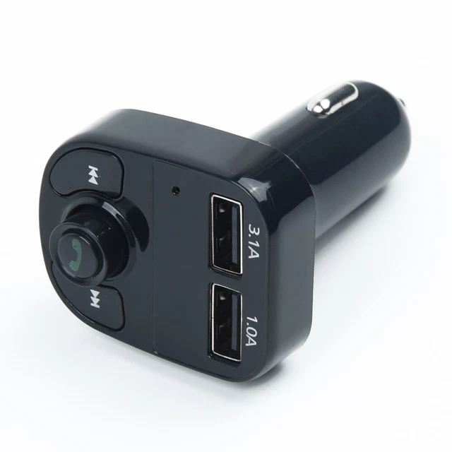 Voiture sans Fil Bluetooth Transmetteur Fm MP3 Lecteur Dual USB Rapide Chargeur