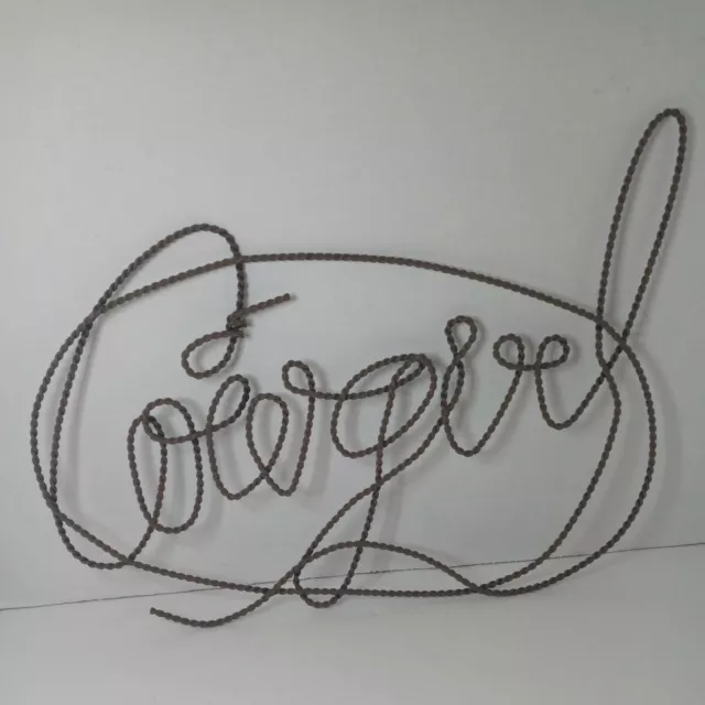 Wrought Iron Cowgirl Rustic Sign Wall Hang Barn Cabin Farm