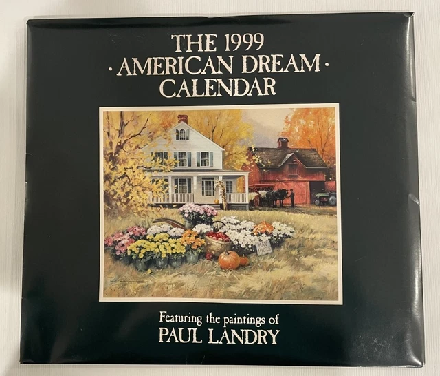 RARE VINTAGE 1999 Paul Landry American Dream Calendar SIGNED 39.99