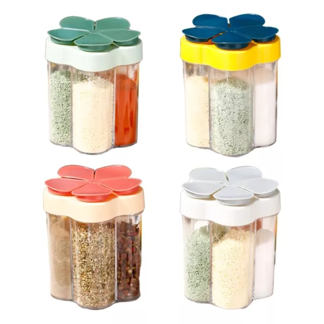 Seasoning Jar Plastic 5-in-1 Flap-Seasoning for Salt Pepper-Shakers Tool Gi