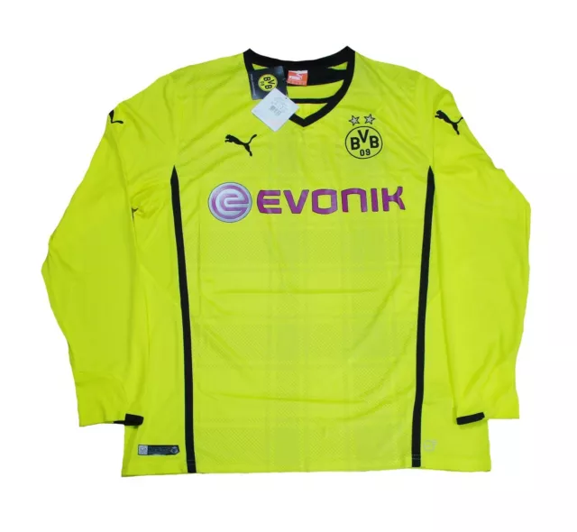 Camiseta Borussia Dortmund BVB Puma 2013/14 retro manga larga L XL XXL 3XL 2