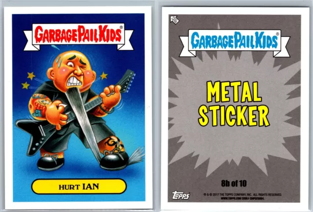 2017 Topps Garbage Pail Kids Battle Of The Bands GPK Card Hurt Ian