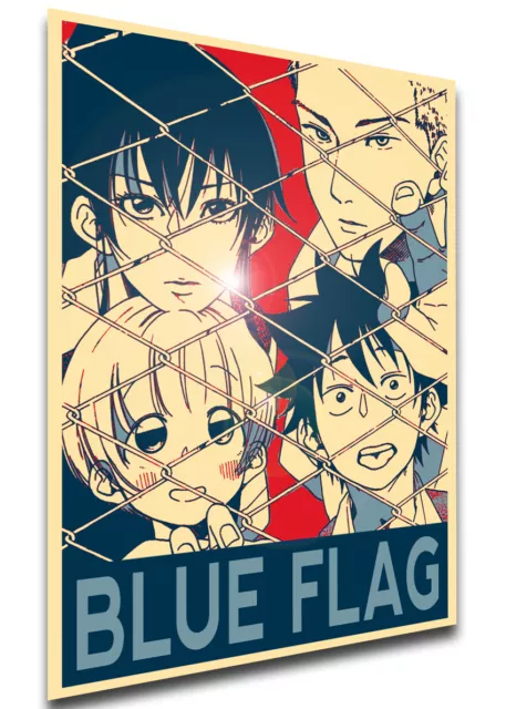 Poster Propaganda - Blue Flag Characters - PE0440
