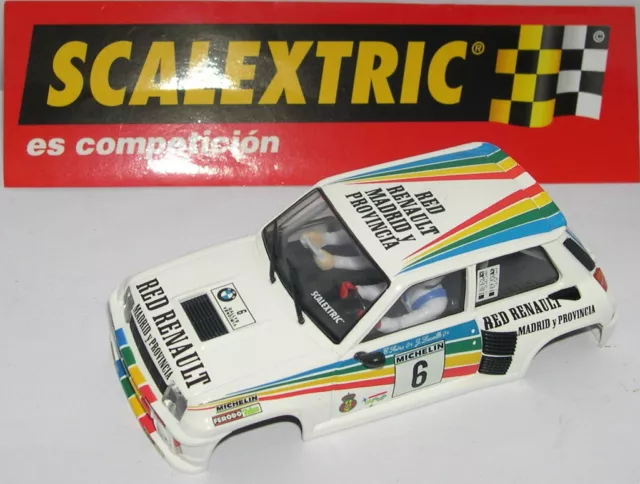 Scalextric Spain Planeta Carroceria Renault 5 Turbo 2 Sainz-Lacalle  Mint