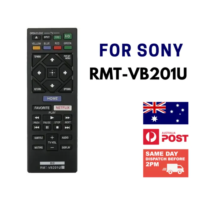RMT-VB201U For SONY Blu-Ray DVD Player Replacement Remote Control RMT-VB100U