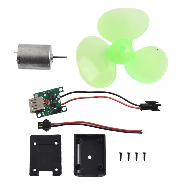Kit Éducatif Moteur DC 1.5-3V | Générateur Éolien + 60 Pièces Engrenages | Pales Et Interrupteurs | STEM Pour Enfants