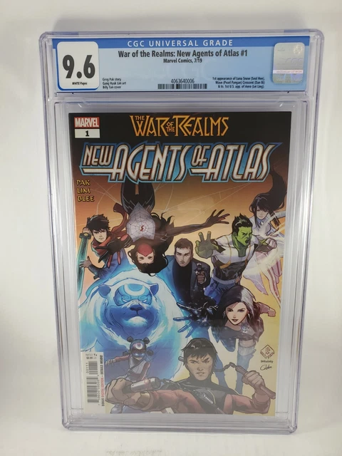 MARVEL War of the Realms NEW AGENTS OF ATLAS #1 CGC 9.6 Key FIRST APPEARANCES