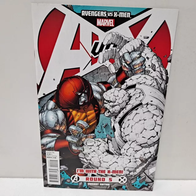 Juggernaut coloreado variante de cómics de Marvel de Avengers vs X-Men ronda #5 en muy buen estado/nuevo en buen estado