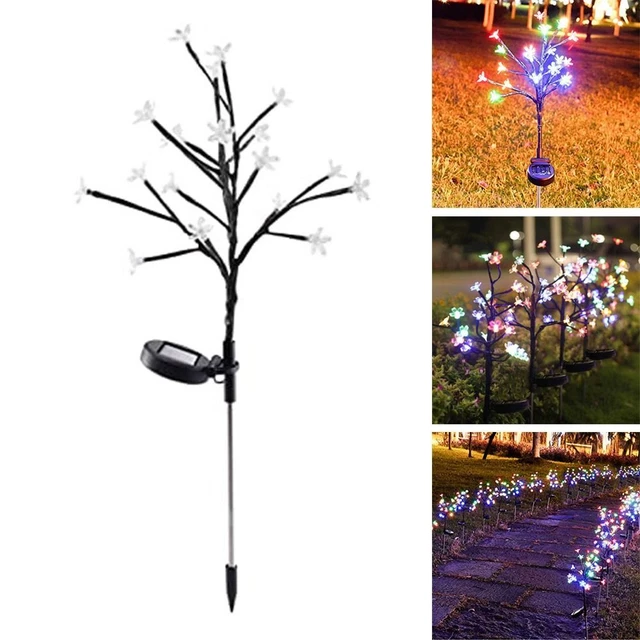 Plug In Christmas Lights Solar Lamp Lawn Decorative Lamp LED Flowering Tree