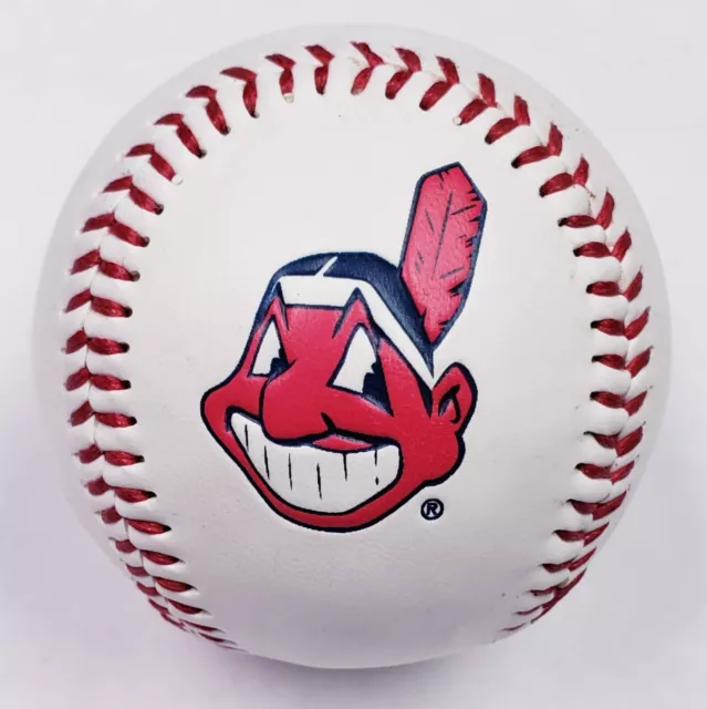 Vintage 1990's Cleveland Indians Chief Wahoo Debossed Fotoball Baseball Stitched 2