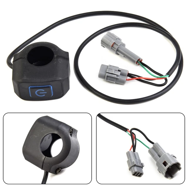 commodo clignotant feux klaxon Yctze pour commutateur de frein moto pour comodo gpz Interrupteur de guidon, 2x interrupteur de démarrage électrique universel 7/8 `` interrupteur de commande de cligno