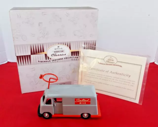 Hallmark Kiddie Car Classics, 1960's Sealtest Milk Truck, Cert. Of Authenticity