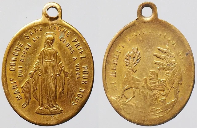 RARE MÉDAILLE RELIGIEUSE Ancienne Chapelle Miraculeuse ND De L