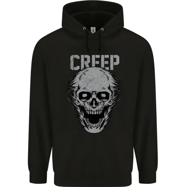Creep Human Skull Gothic Rock Music Metal Childrens Kids Hoodie