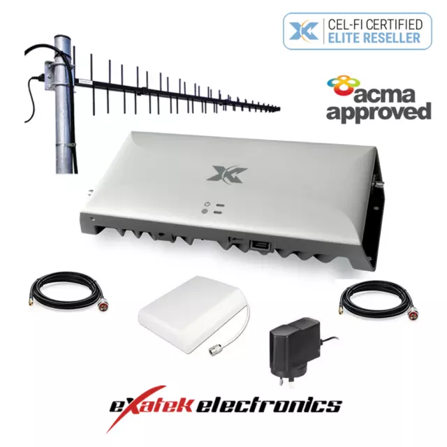 Cel-Fi Go4 G41 Telstra/Optus/ Vodafone Switchable Building Yagi Wall Pack Celfi