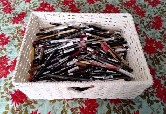 Job Lot 350 Items Makeup Eye & Lip Liners L'oreal Mabelline No7 Revlon Maxfactor