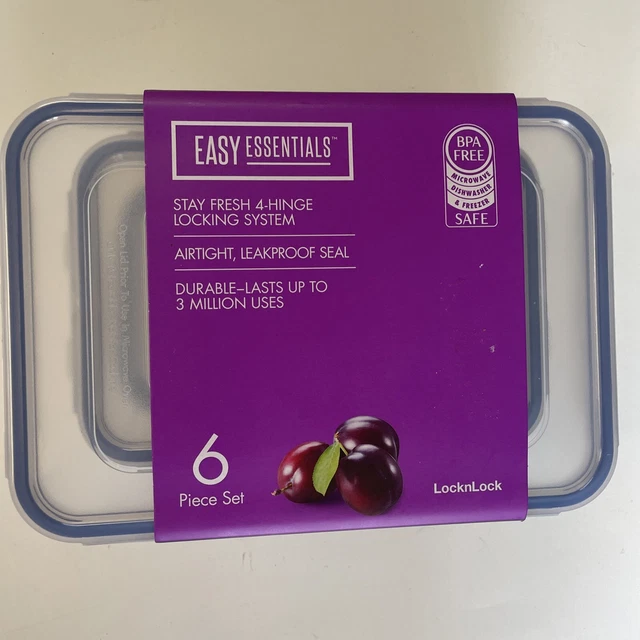 LOCKNLOCK EASY ESSENTIALS Food Storage lids/Airtight containers BPA