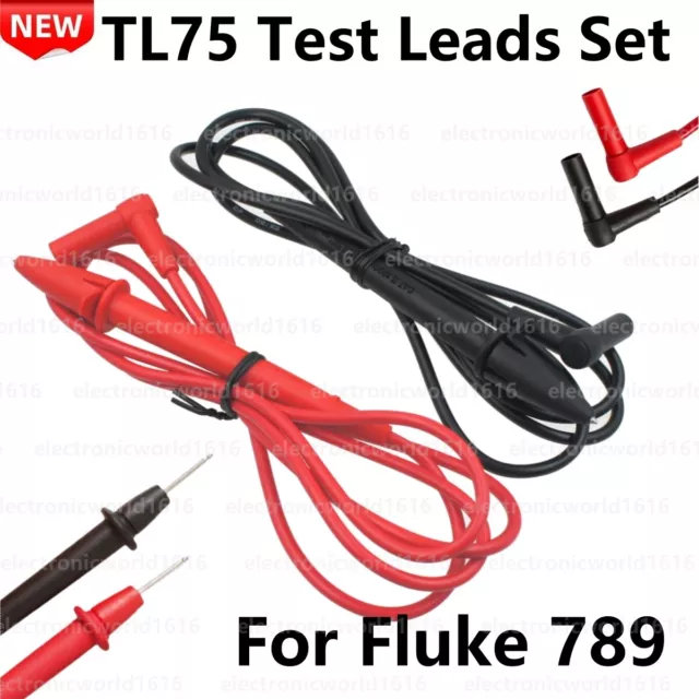 Sondas medidoras de cables de prueba de punto duro TL75 600 V para probador Fluke 789 ProcessMeter