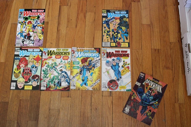 New Warriors #19 22 25-28 (Marvel Comics) Lot 1992 (26 27)  Darkhawk Comic Book