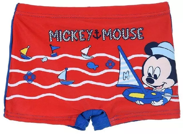 BOXER mare MICKEY MOUSE TOPOLINO costume da bagno mare piscina bimbo tg. 12 mesi