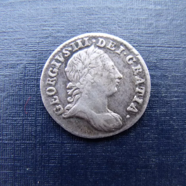 1763 George Iii Silver Threepence Coin