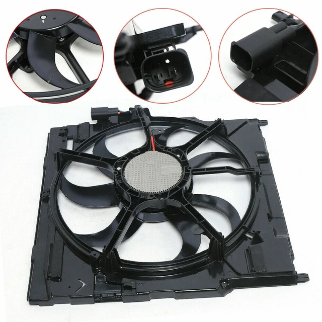 ELECTRIC BRUSHLESS ENGINE Radiator Cooling Fan Assembly For BMW X5 2007