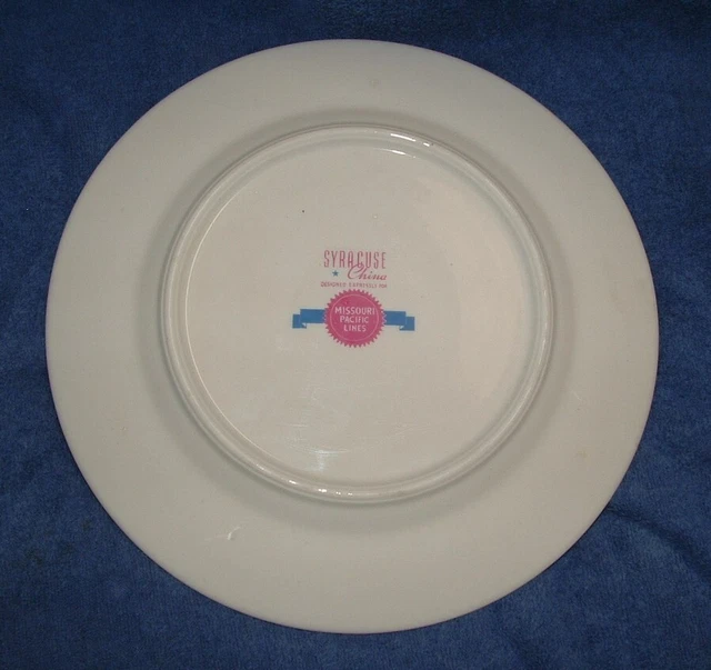 Missouri Pacific Lines Route Of the Eagles Syracuse China Plate Train Railroad 3