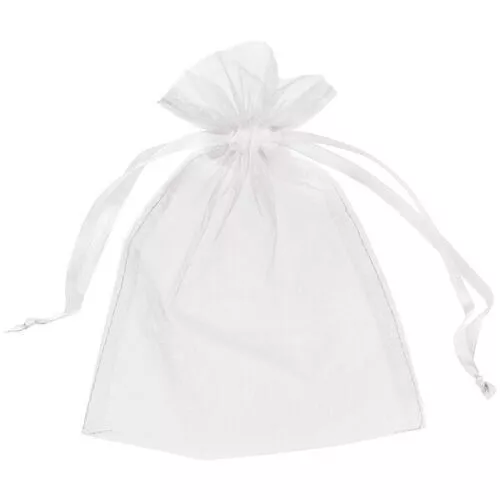 25 & 50 Organza Bags Wedding Party Favour Gift Candy Jewellery Pouch Large Small