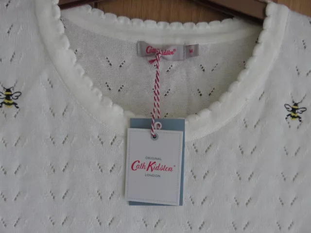 REDUCED Lovely Cath Kidston Bumble Bee Jumper Med 16-18 New With Tags £65 3