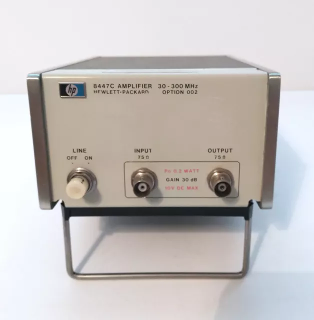 HP 8447C Amplifier 30 - 300MHz Option 002 75 Ohm