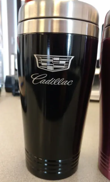 CADILLAC Coffee HOT COLD 12 oz Travel Mug Caddy BLACK Without Handle