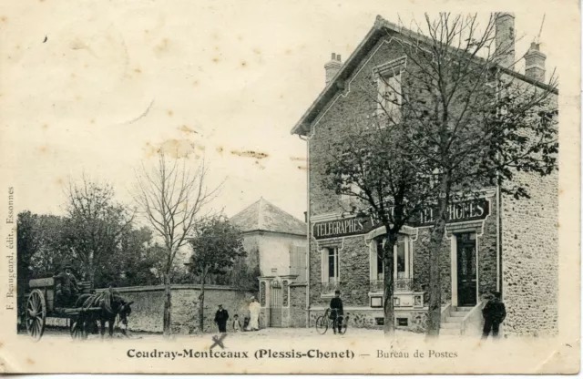 Postcard / Carte Postale / Coudray Montceaux Le Bureau De Poste