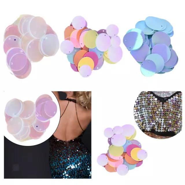 85 Pieces 20mm Flat Round Loose Sequins DIY Hair Accessories for Applique