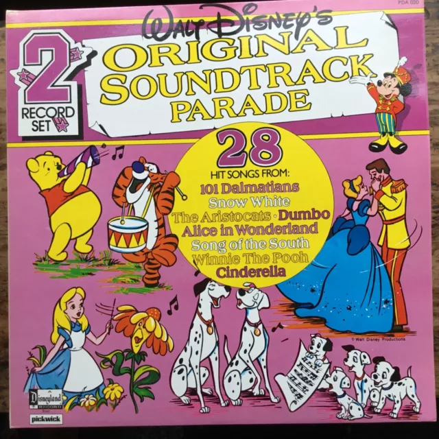 Walt Disney Original Soundtrack Parade Double Vinyl Records Lp Album Ex Con