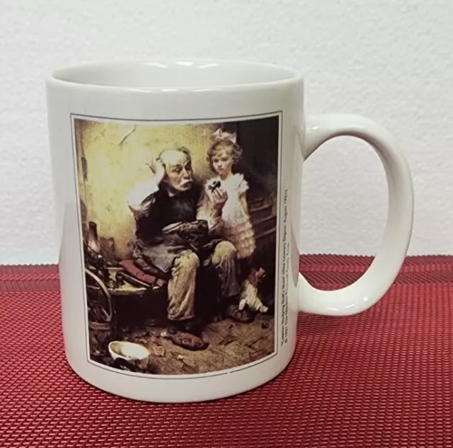Norman Rockwell Estate © 1921 Family Trust Coffee Mug / Cup  Cobbler Doll's Shoe