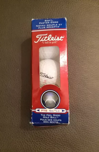 Titleist PTS So /Lo golf balls, pack of 3