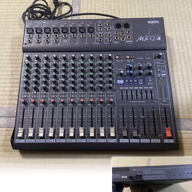 Yamaha MX12/4 Analog Mixing Console Mixer 12-Channel 4-Bus Operation Confirmed