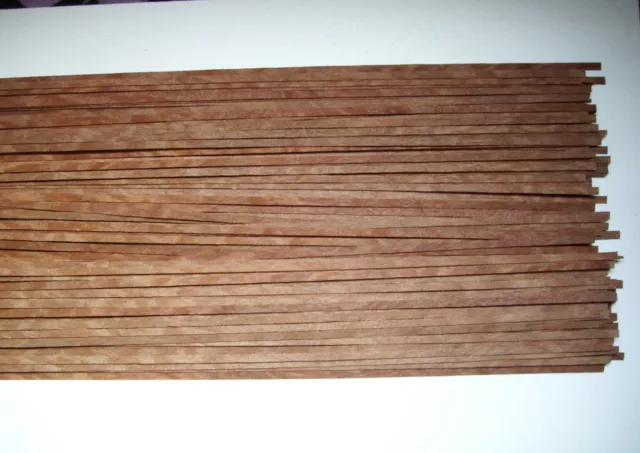 35 Holzleisten Sapeli-Pommelé 800 x 5 x 0,6 mm