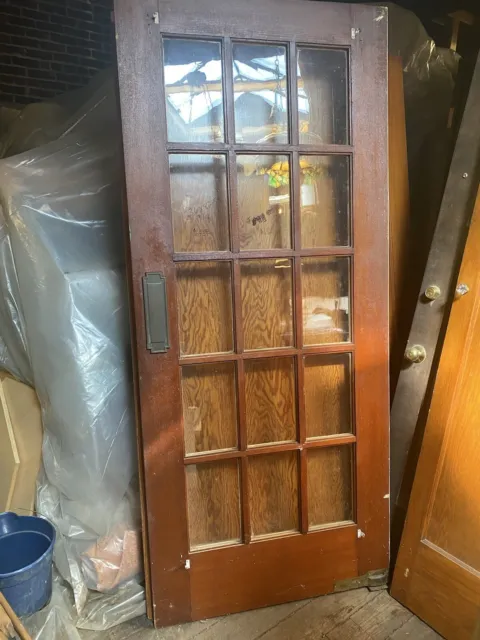 Vintage arts and craft door antique door