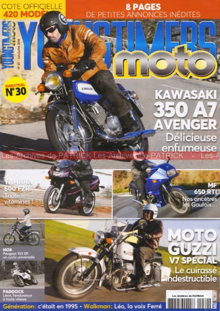 YOUNGTIMERS MOTO 30 KAWASAKI 350 A7 Avenger MF 650 YAMAHA FZR 600 GUZZI 750 V7