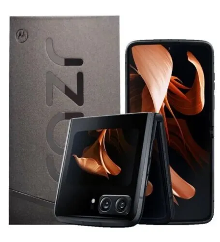 Motorola RAZR 2022 - 256GB - Flip Mobile Unlocked Dual SIM Satin Black- XT2251-1