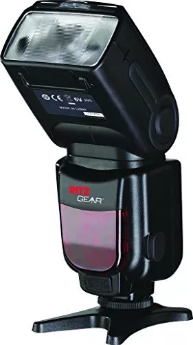 Ritz Gear GN60 Wireless TTL Auto Power Zoom Bounce & Swivel Flash con visualizac