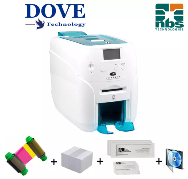 Javelin DNA Pro Double Sided ID Card Printer (Only 930 Cards Printed) IMMACULATE