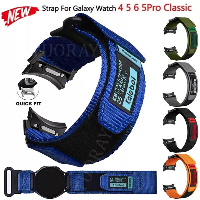 For Samsung Galaxy Watch 4 5 6 40 44mm 6/4 Classic Rugged Nylon Loop Band Strap