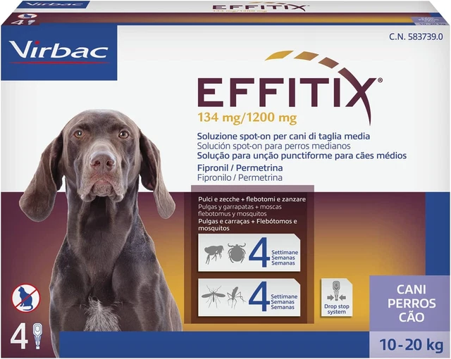 Spot on  Medio Cane 10-20 Kg 4 Fiale