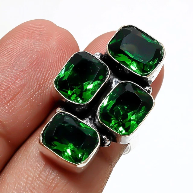 Peridot Handmade Fashion Ethnic Gifted Ring Jewelry 7" SR 6486