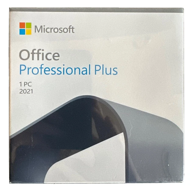 MICROSOFT OFFICE PRO Plus 2021 DVD - Key in Box Lifetime - Factory ...